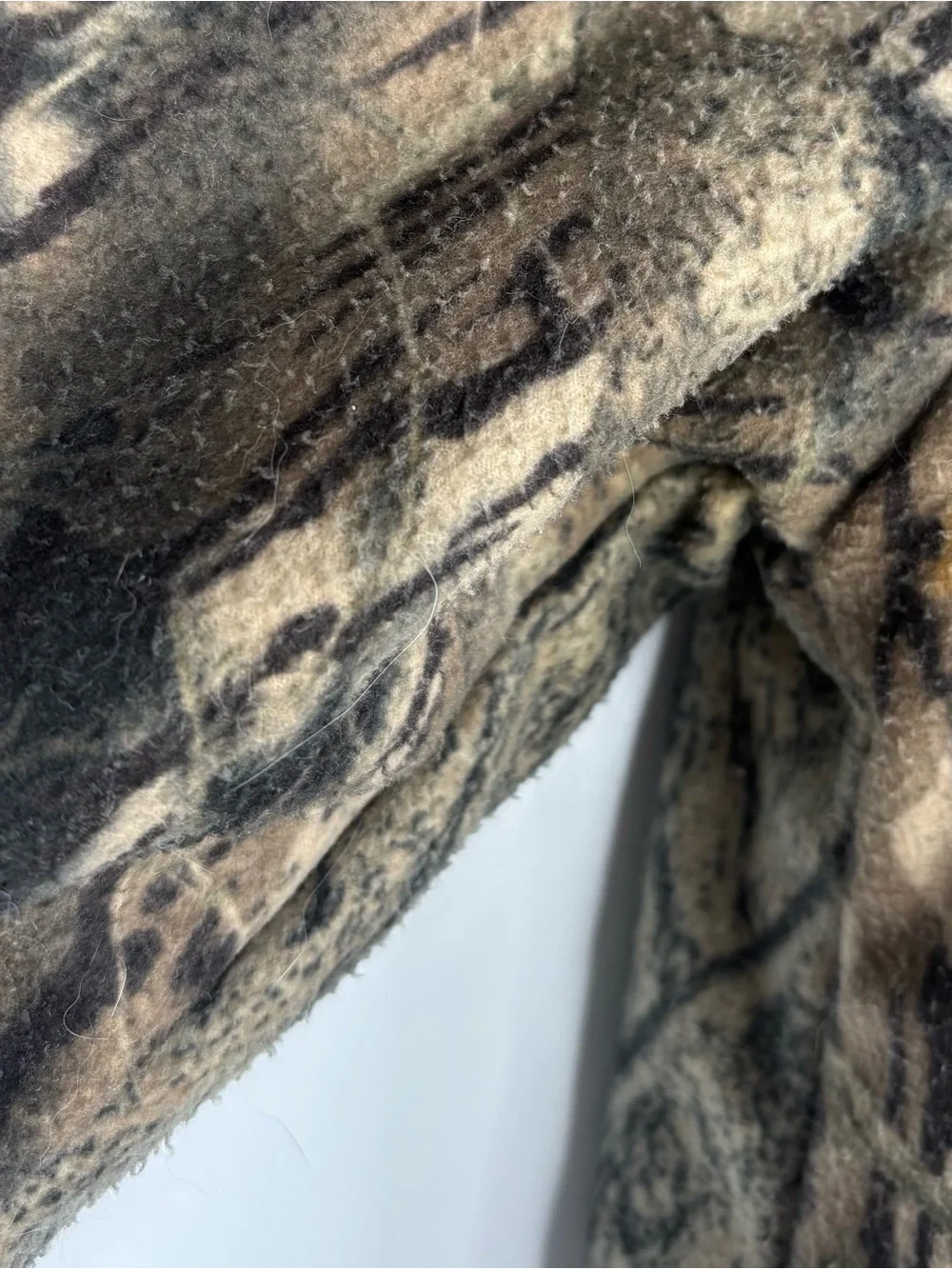 Vintage Oak Tree Leaves Print Camouflage Wind Stopper Field Hunting Shirt Jacket